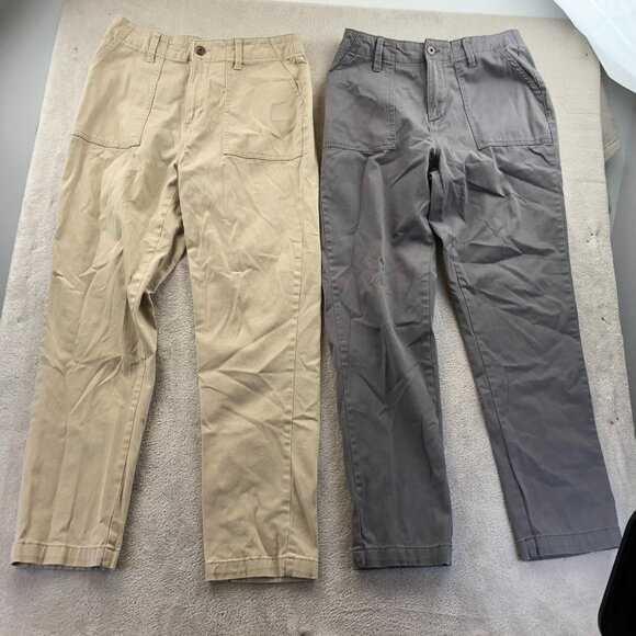 2 St. Johns Bay Womens Pants 10 Lot Of Two Khaki Chino Straight Leg Casual - Picture 16 of 16